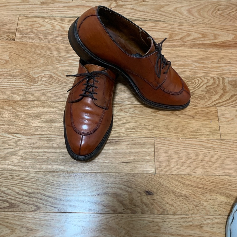 Allen Edmonds Chestnut Leather Derbys